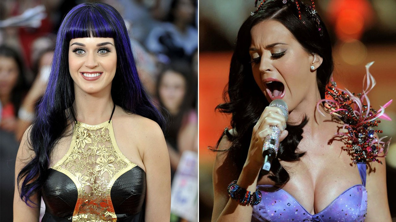 Ünlü şarkıcı Katy Perry sere serpe yere uzandı! Siyah dekolteli kıyafeti ortalığı yaktı geçti - TV100