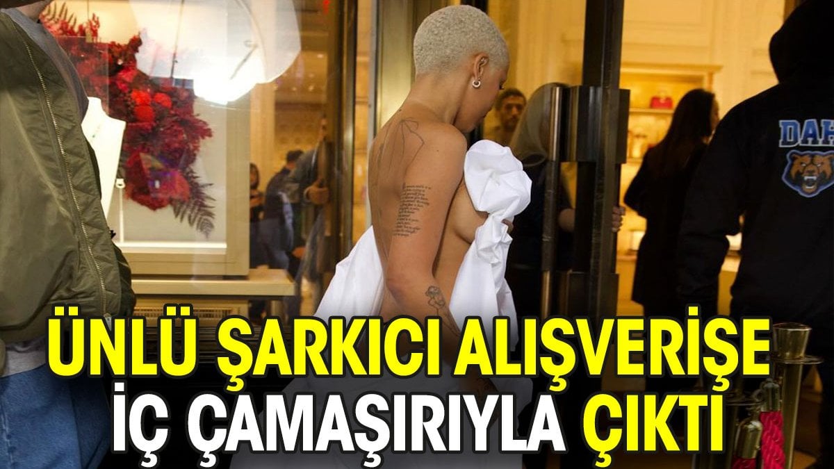 Ünlü Şarkıcı, İç Çamaşırıyla Alışveriş Yaptı – Yeniçağ